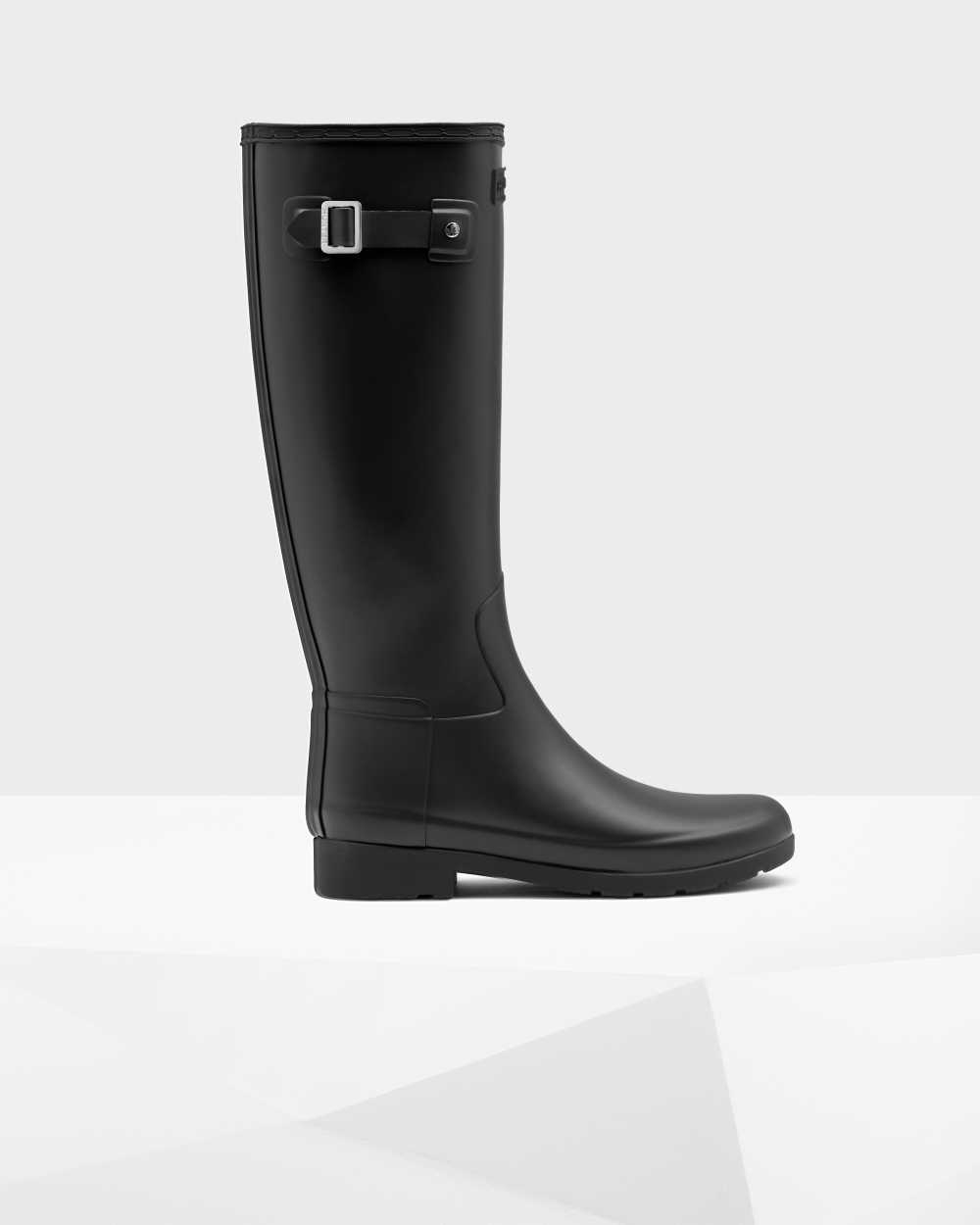 Hunter Women's Refined Slim Fit Tall Wellington Boots Black,OKIV09831